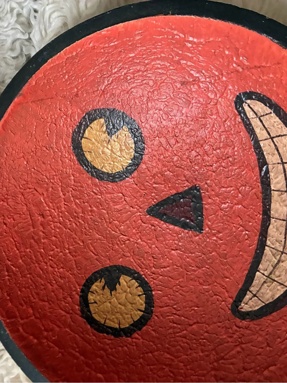 Vintage Kindred Spirits 8” DOUGH BOWL Primitive Jack-o-Lantern